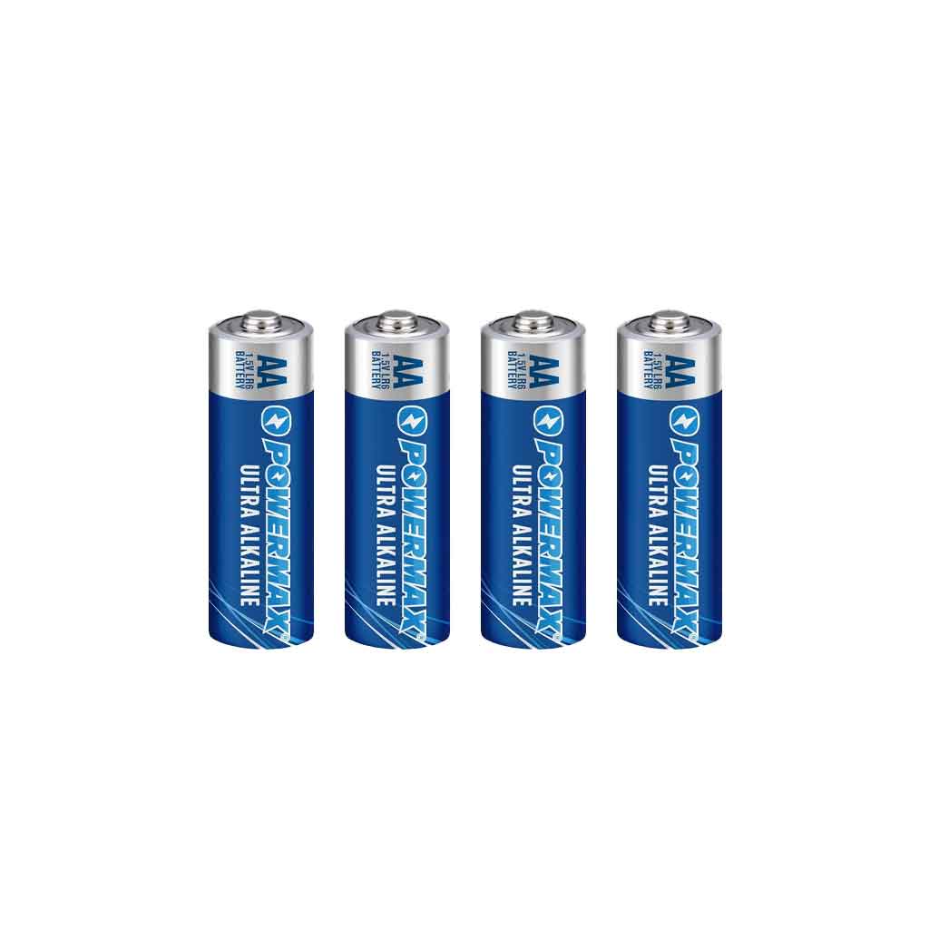 Powermax Ultra Alkaline AA Battery 4 Pack