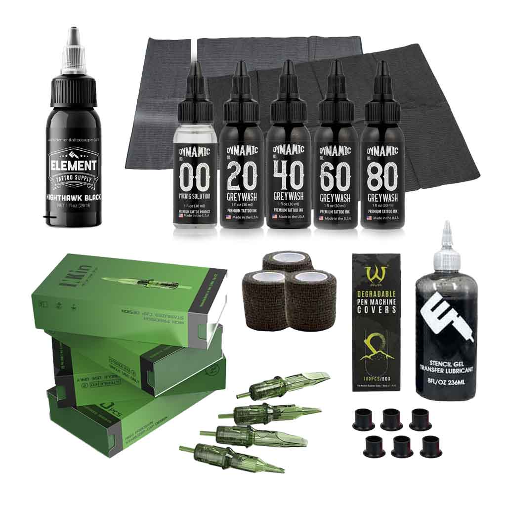 Black and Grey Tattoo Kit