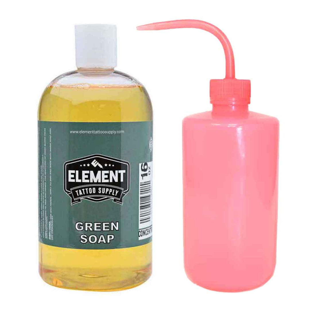 Green Soap 16 oz with Wash Bottle