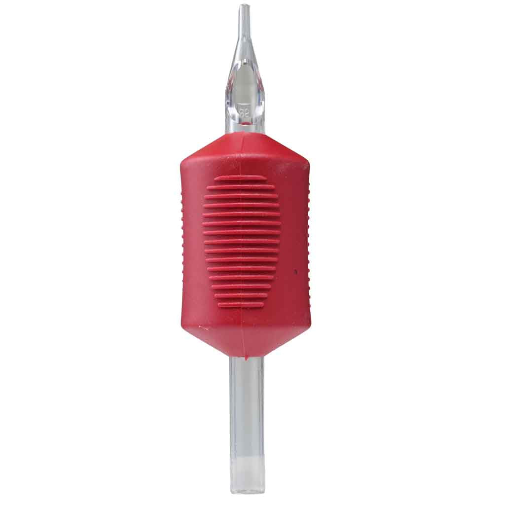 PRO-GRIP Disposable Tattoo Tubes Round Tip 1.25" Grip Box of 20
