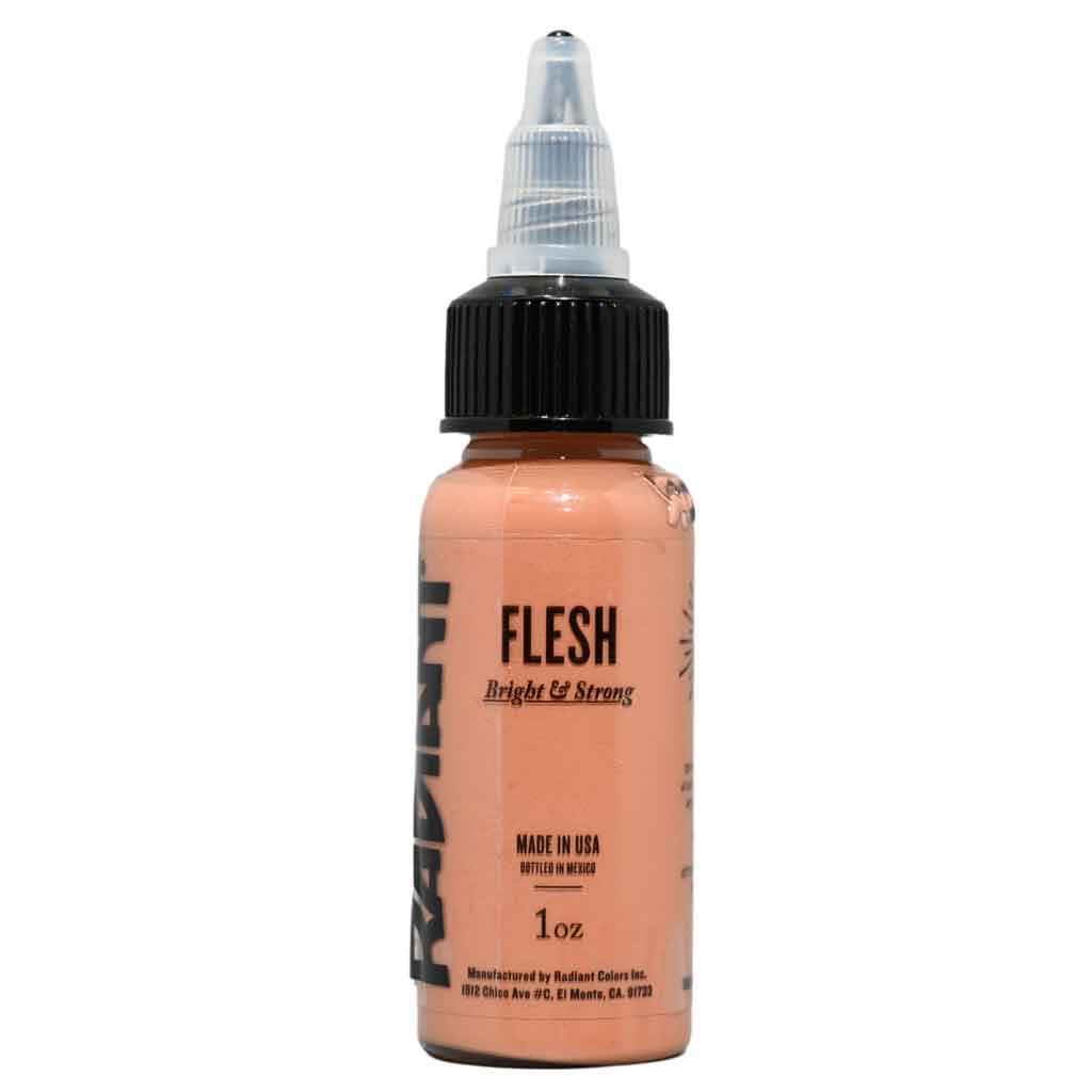 Bottle of Radiant Tattoo Ink the color flesh