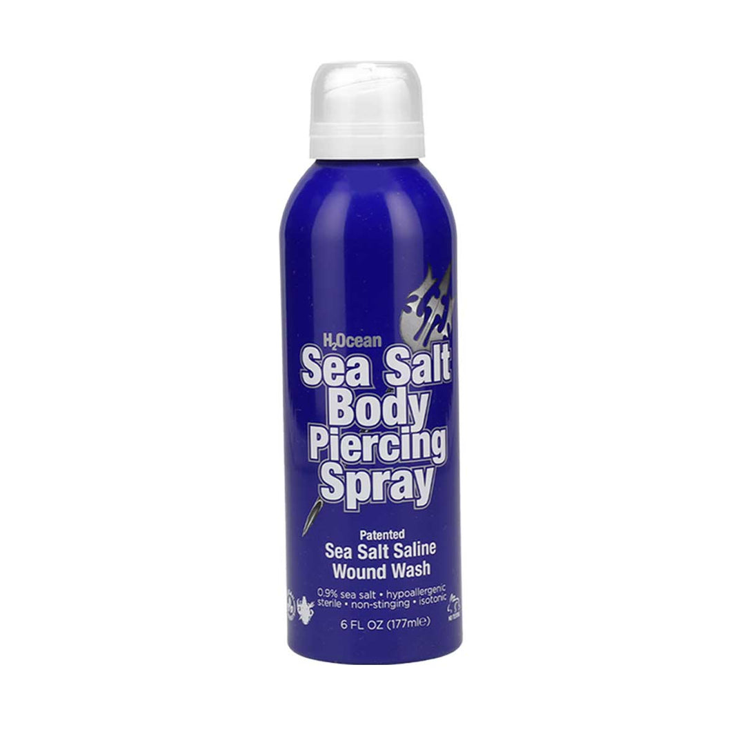 H2Ocean Sea Salt Body Piercing Spray 6 fl oz. - Element Tattoo Supply