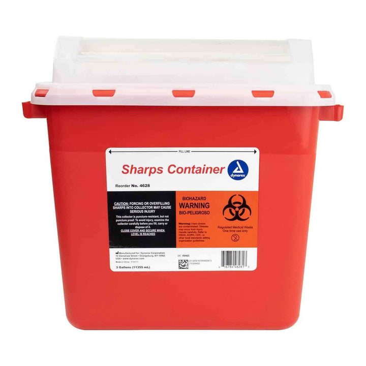 Sharps Container, 3 Gallon Dynarex