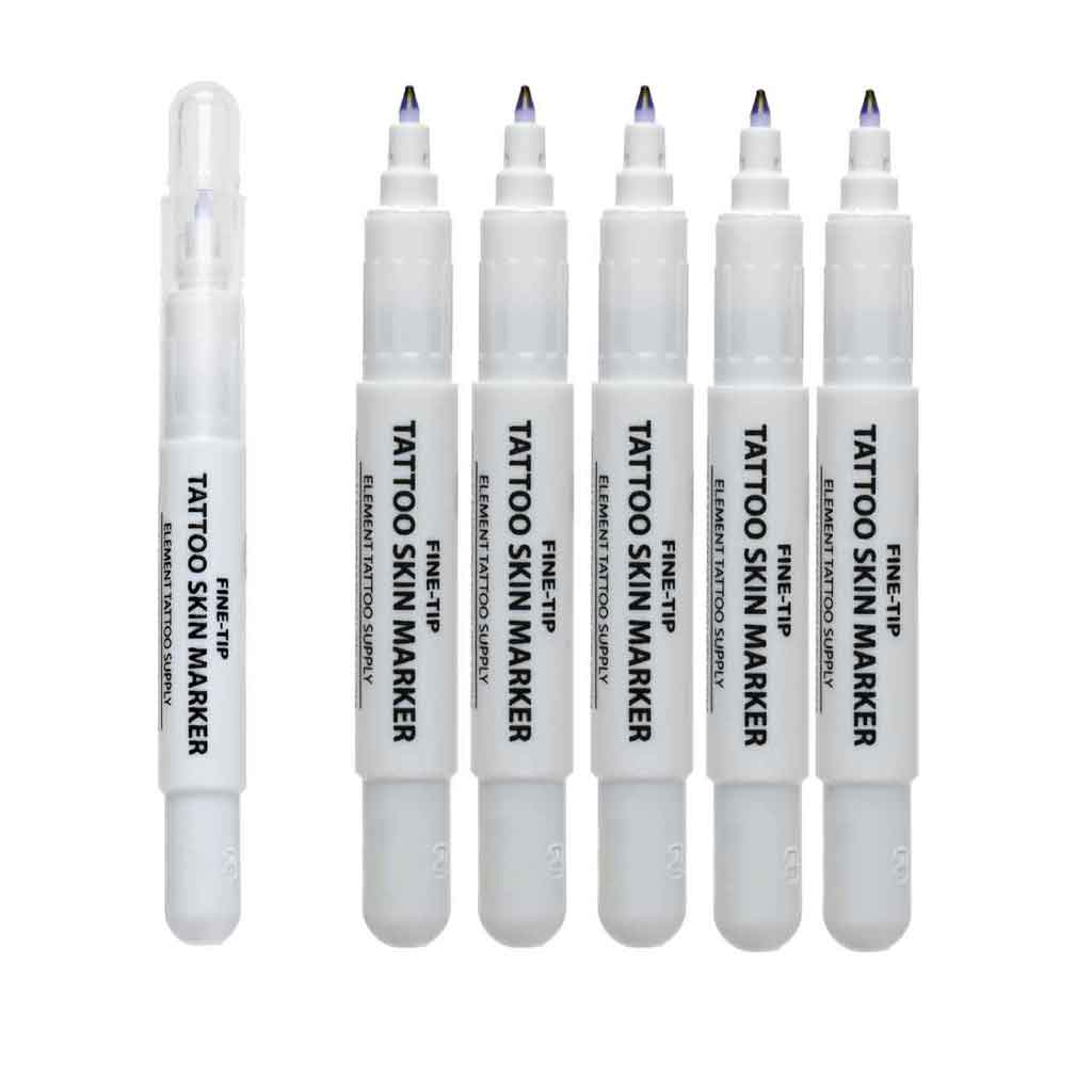 Tattoo Skin Markers Purple Fine Tip - Element Tattoo Supply