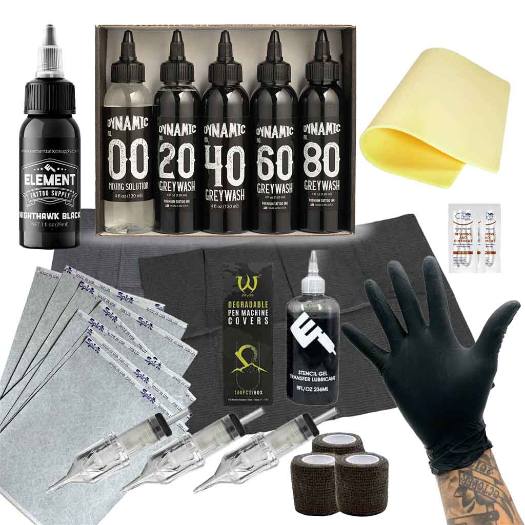 Black and Grey Tattoo Kit