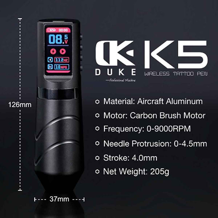Duke K5 Tattoo Machine Kit – Ideal Beginner Tattoo Set