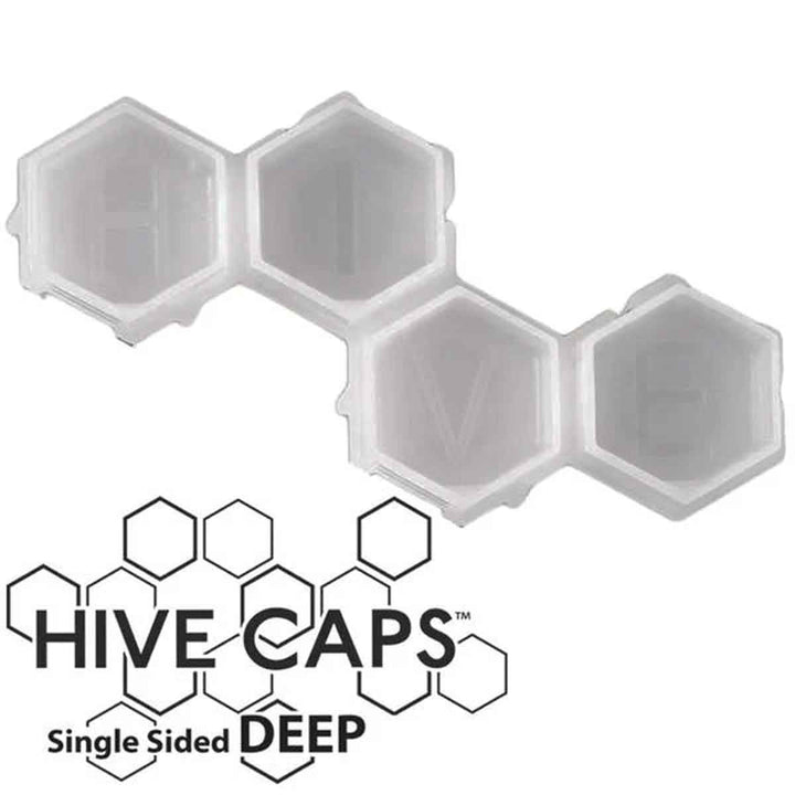Hive Caps Deep Ink Cups  with 'Hive Caps' branding on a white background