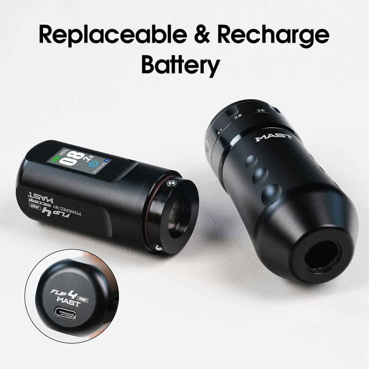 Mast Fold 2 Pro Wireless Pen Machine 2.4-4.2mm Stroke Length - Element Tattoo Supply