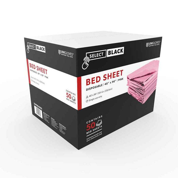 Bed Sheets Disposable Pink 40' x 90'