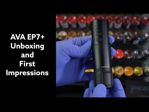 AVA EP7+ Wireless Tattoo Pen Luxury Kit – Black 4.2mm