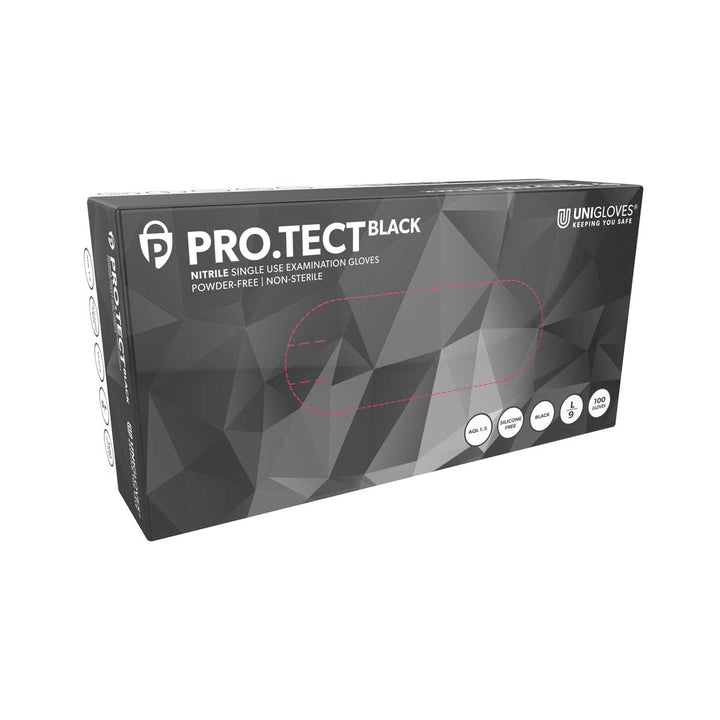 ProTect 5 mil Black Nitrile Exam Gloves Powder Free - Element Tattoo Supply