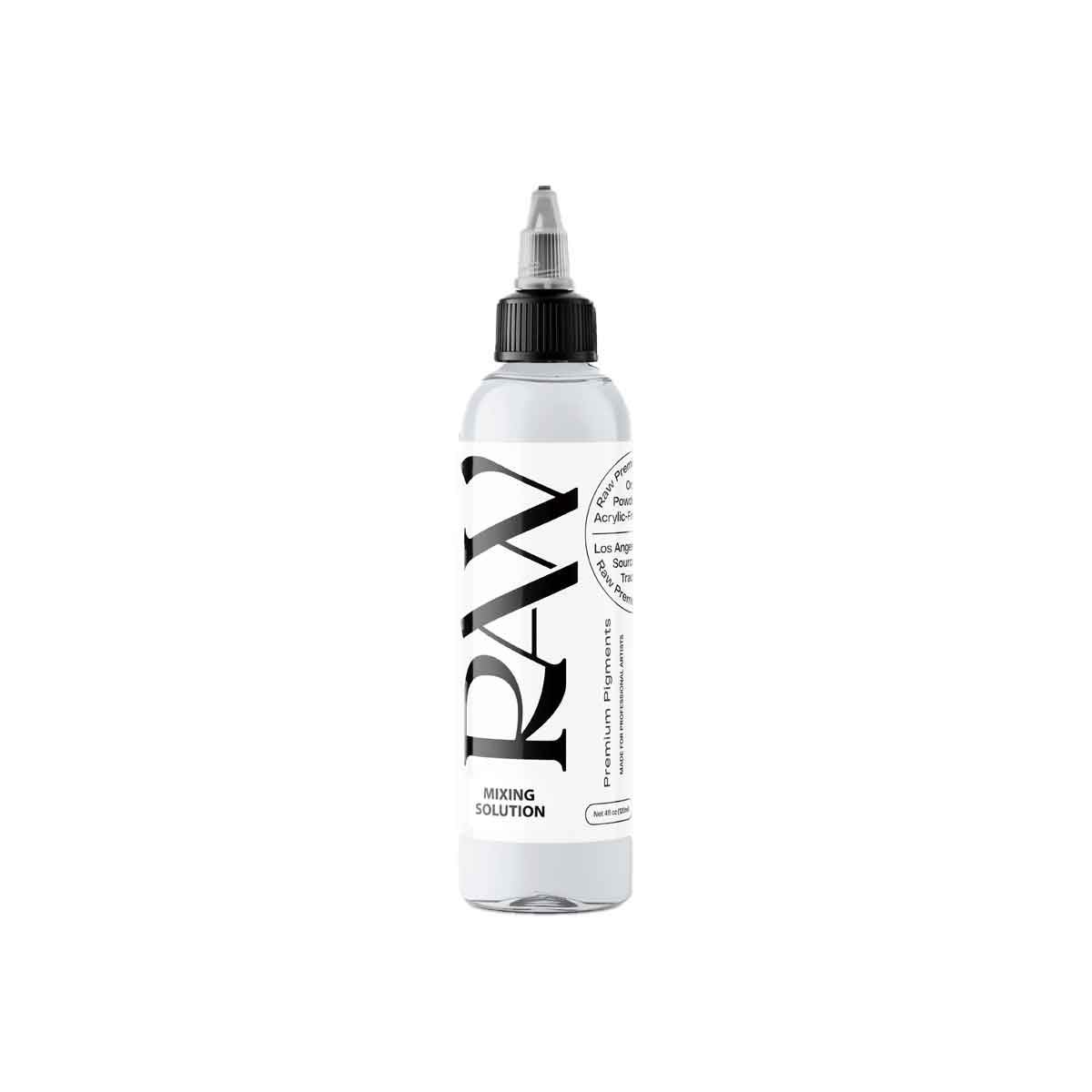 Raw Tattoo Ink Mixing solution on a white background