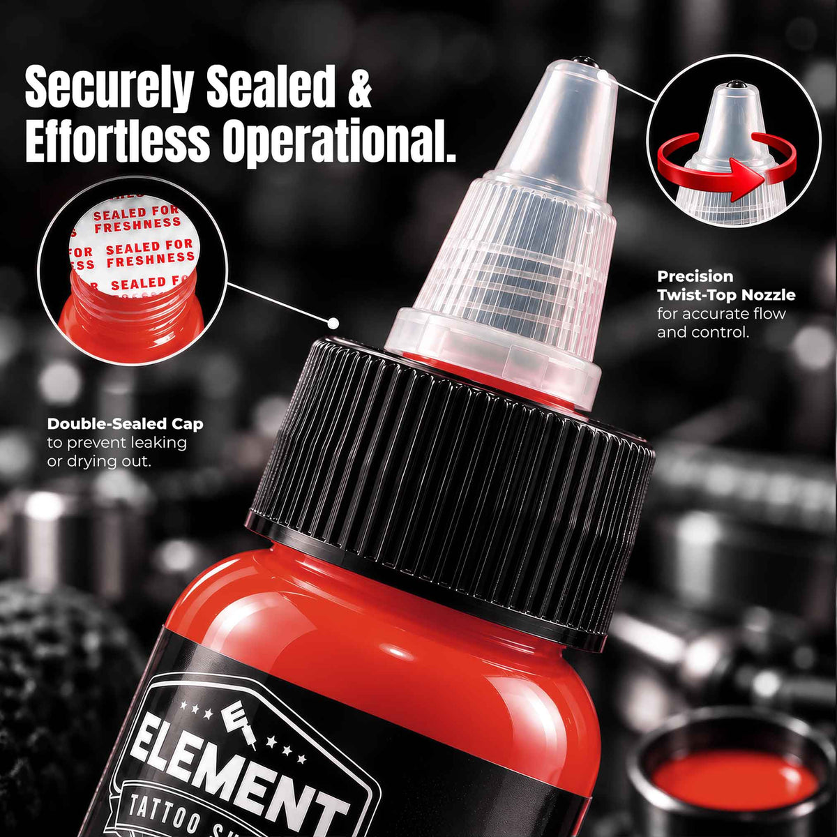 Tattoo Ink Set, 5 Colors, 1 oz | Element Ink