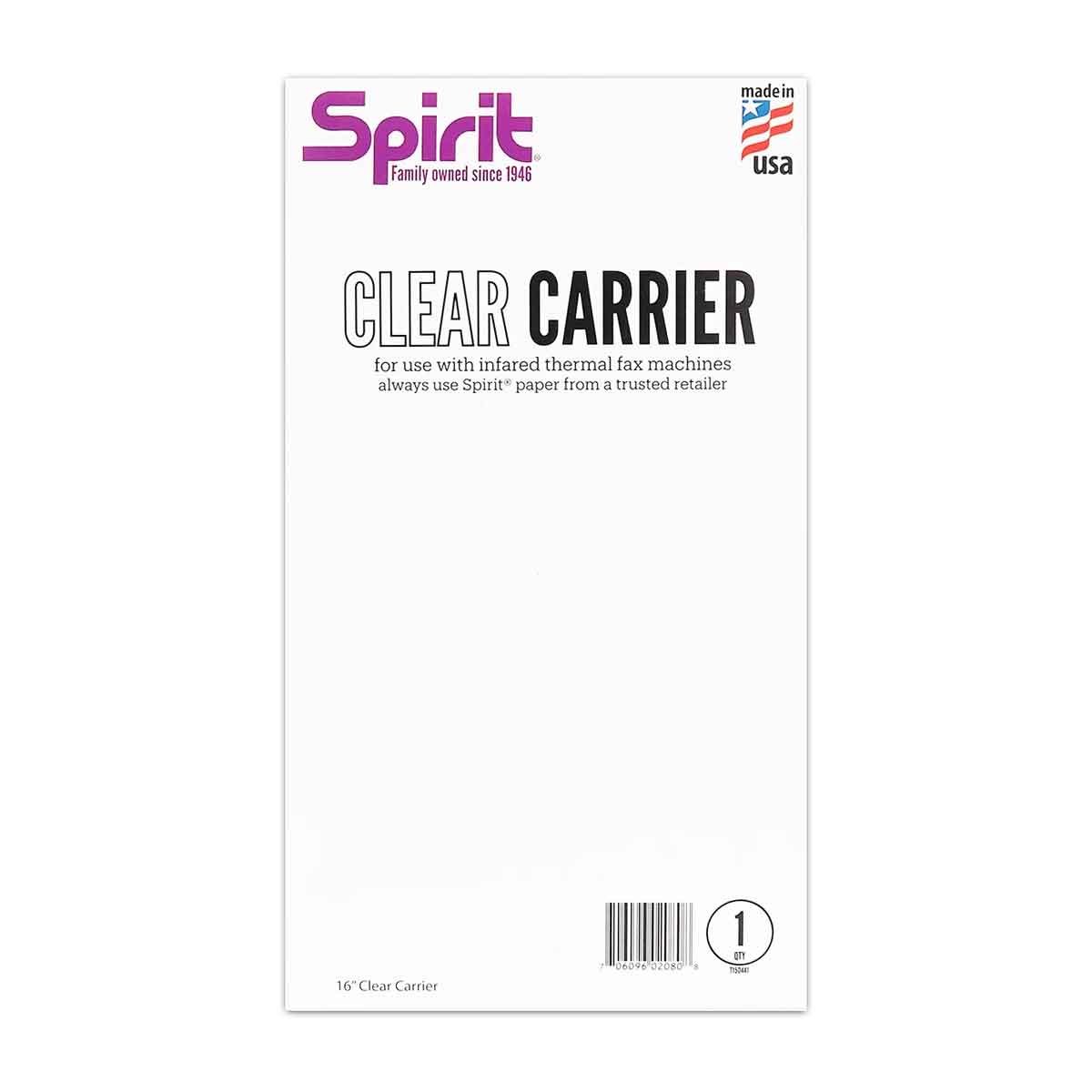 Spirit® 16" Thermal Carrier Clear