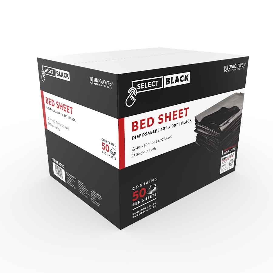 Bed Sheets Disposable Black 40' x 90'