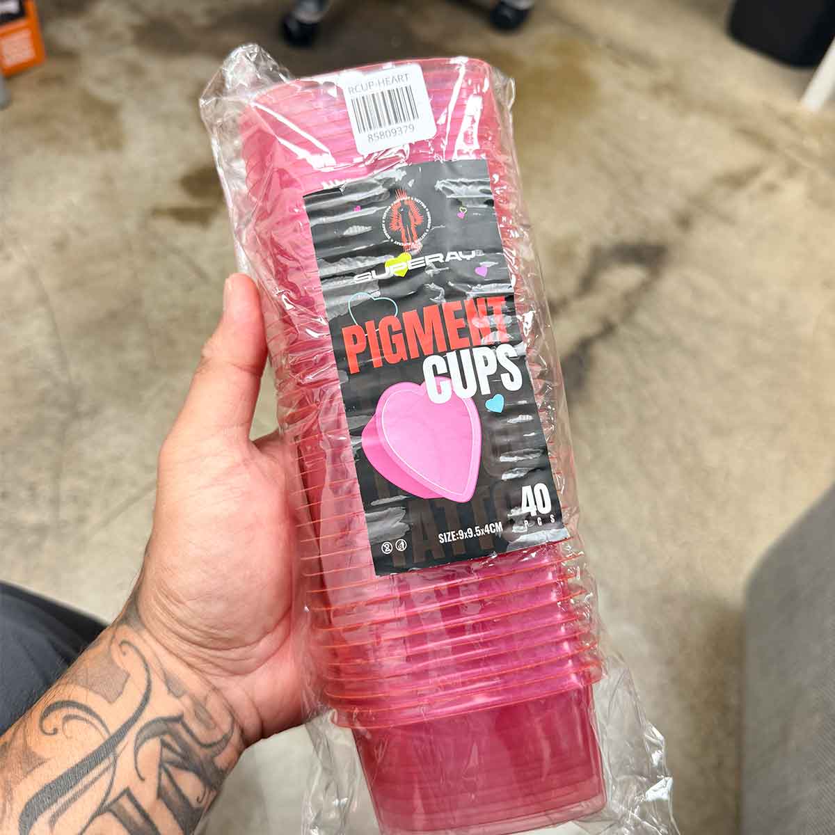 Heart Shape Pigment Wash Rinse Cups