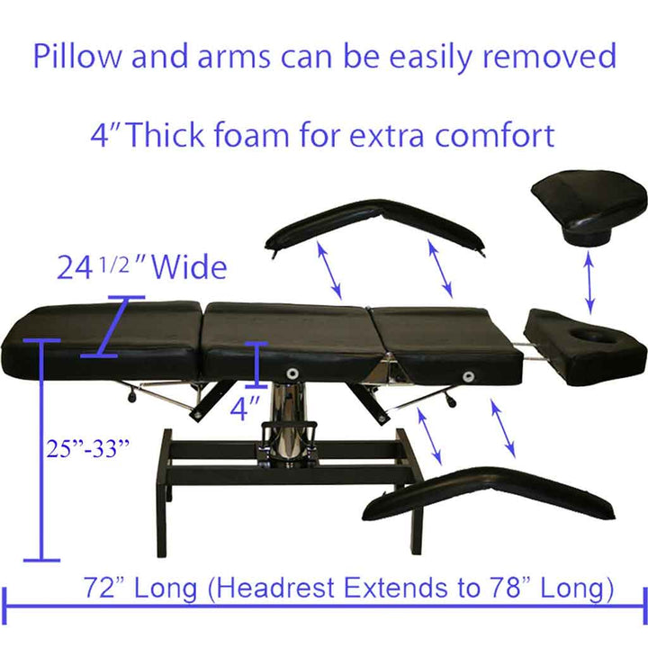 Hydraulic Lift Adjustable Bed with FREE Stool - Inkbed