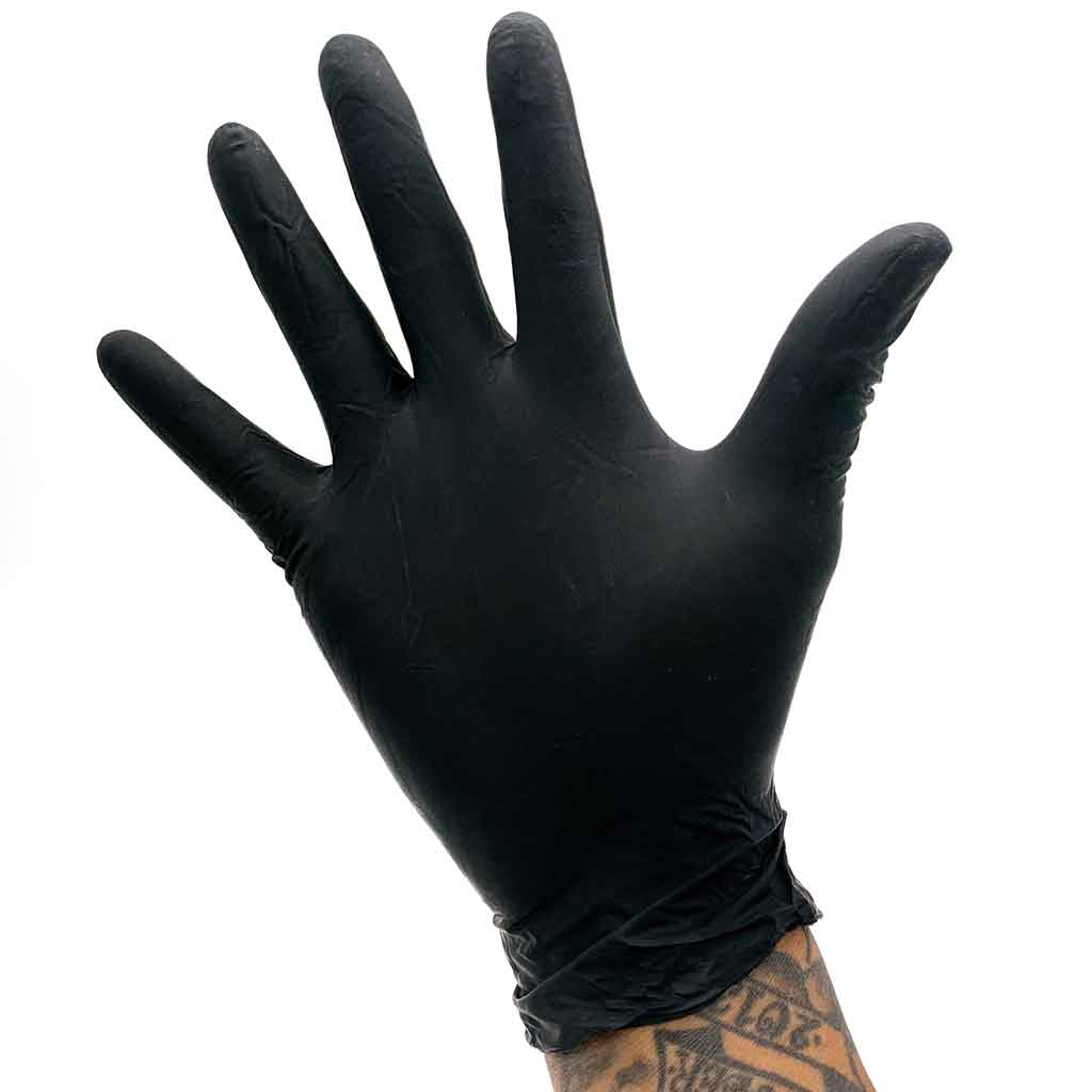 Black Pearl Luxury Latex Exam Gloves, 6 mil