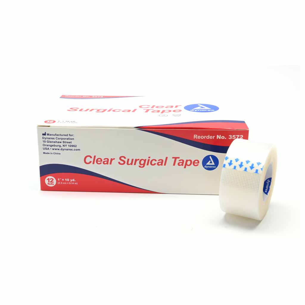 Surgical Tape, Clear 1" x 10 yd. Dynarex